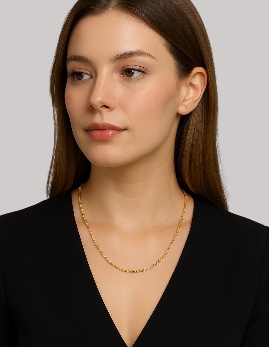 Collar de oro amarillo 14 K 5