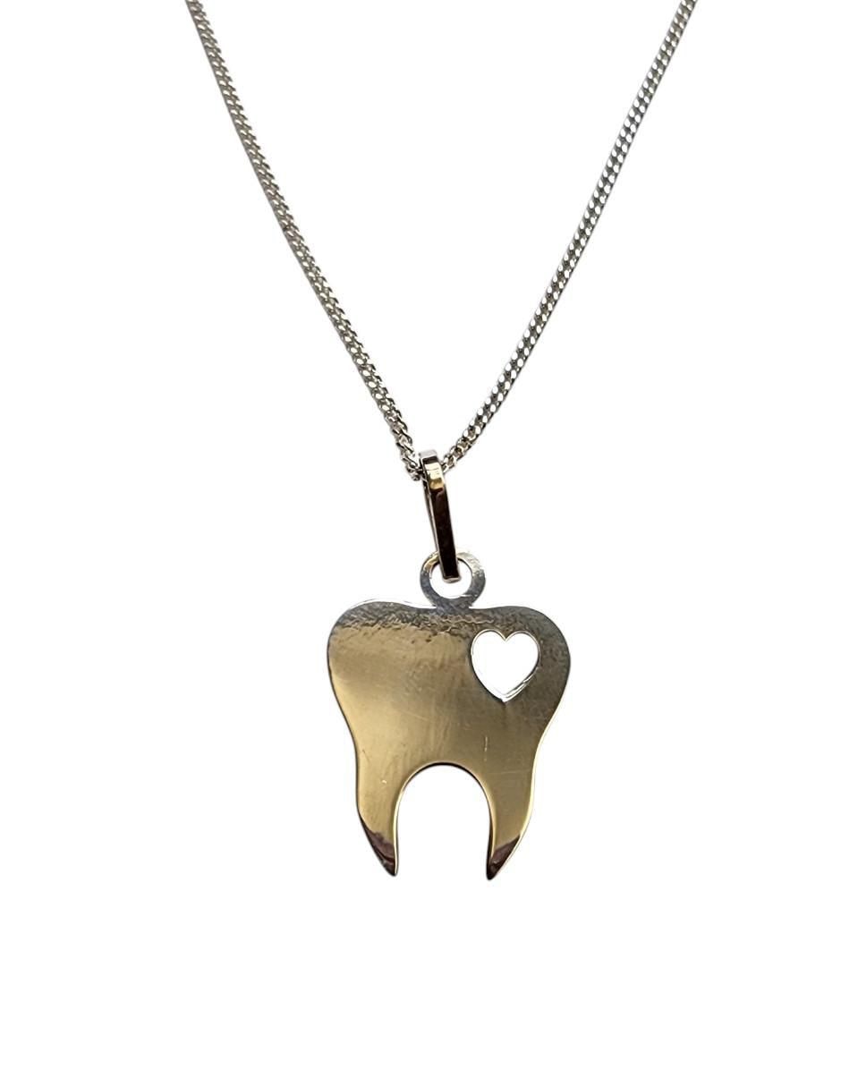 Collar con dije de muela de plata P 925
