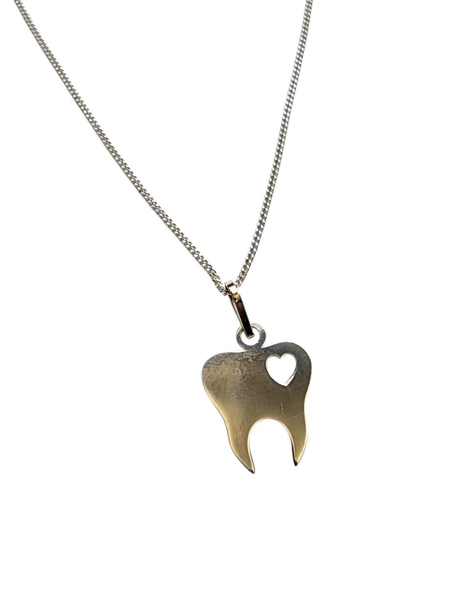 Collar con dije de muela de plata P 925 3