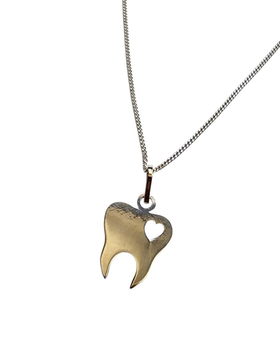 Collar con dije de muela de plata P 925 4