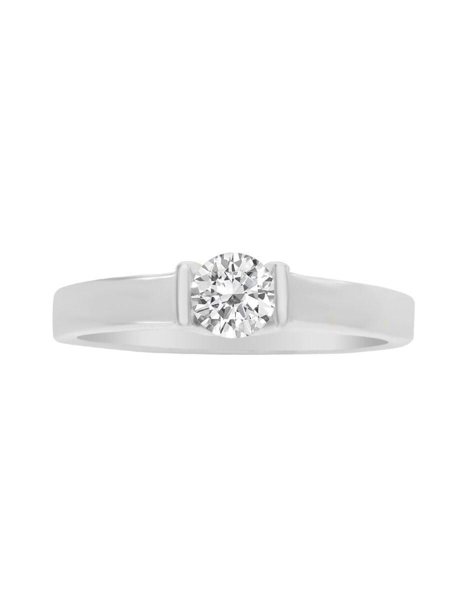 Anillo de compromiso de oro 14 k Anisa diamante Anillo de compromiso de oro 14 k Anisa diamante