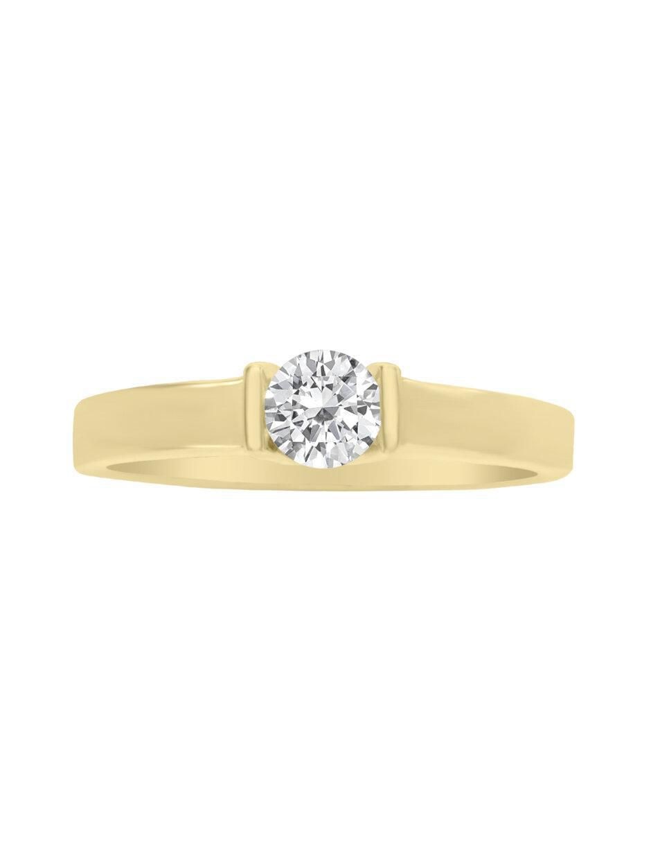 Anillo de compromiso de oro 14 k Anisa diamante