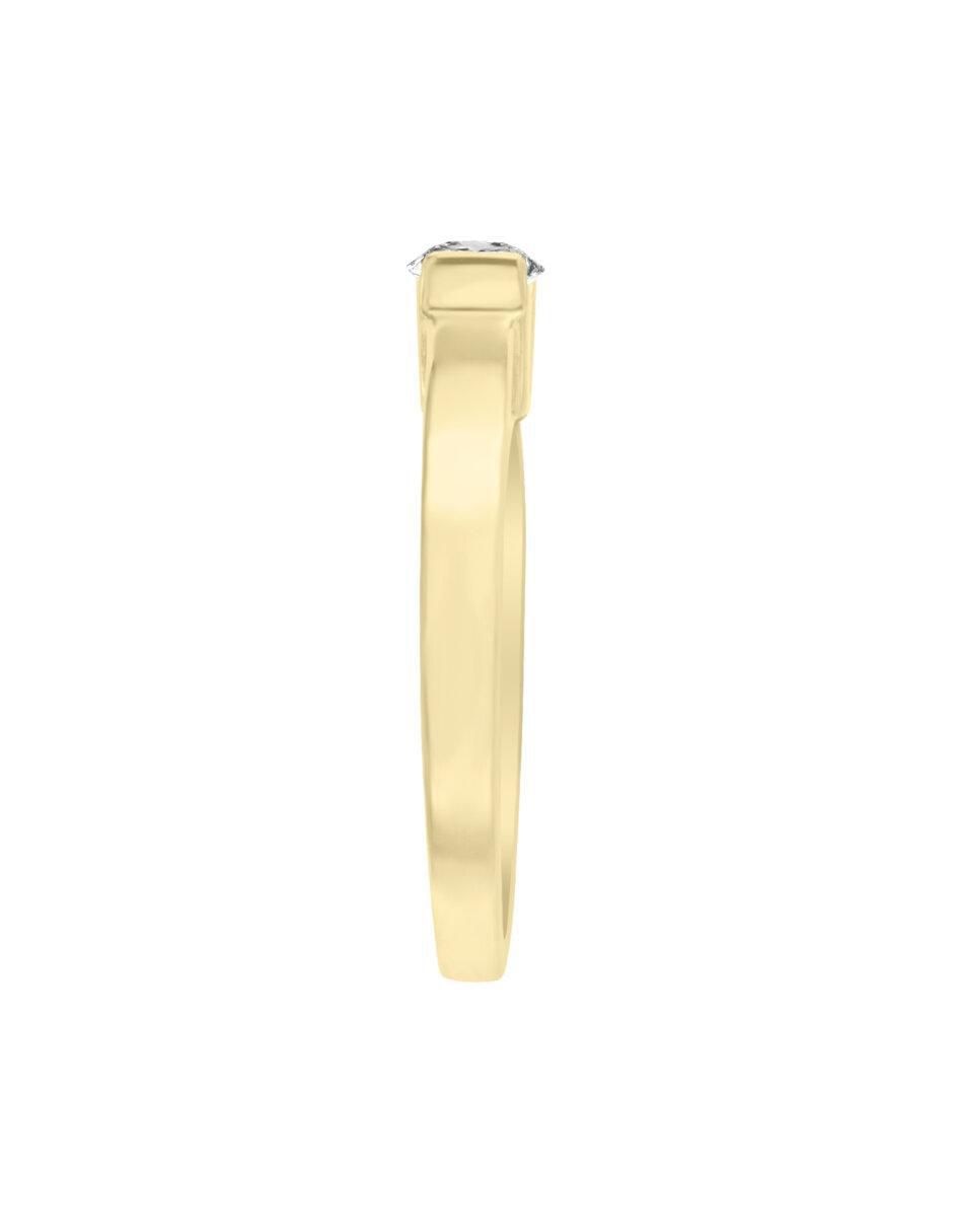 Anillo de compromiso "de" oro 14 k klamore anisa diamante