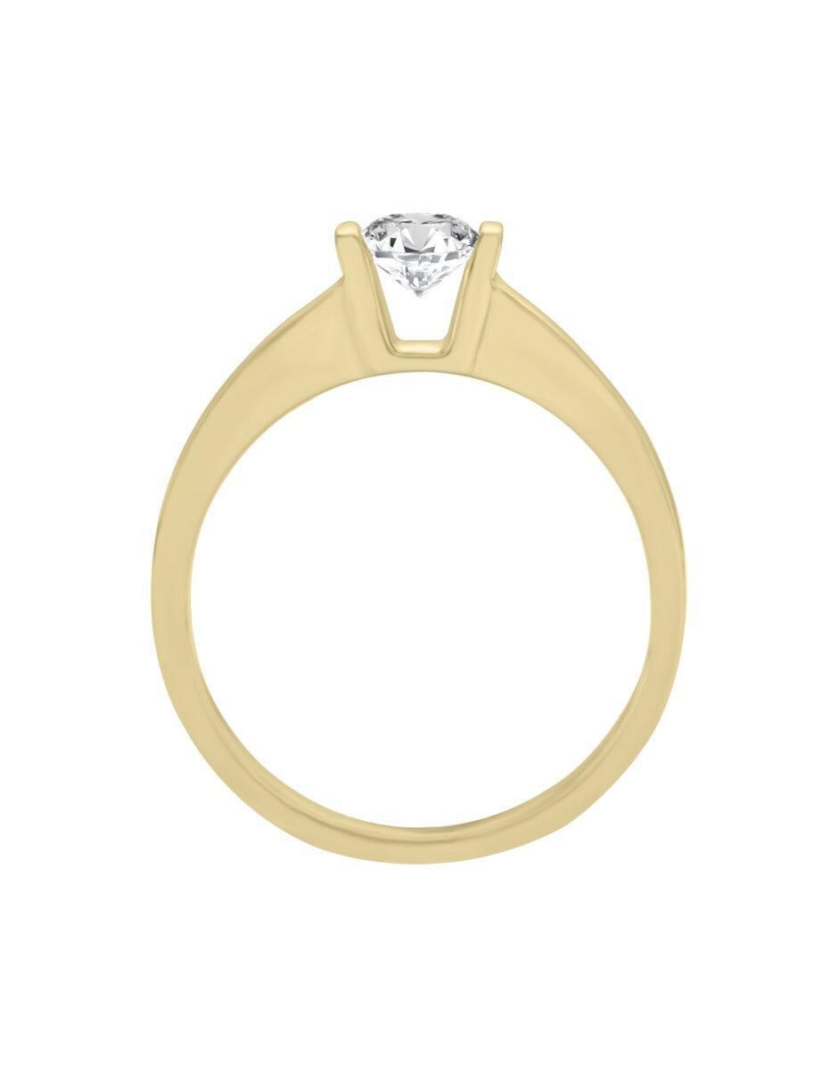 Anillo de compromiso "de" oro 14 k klamore anisa diamante