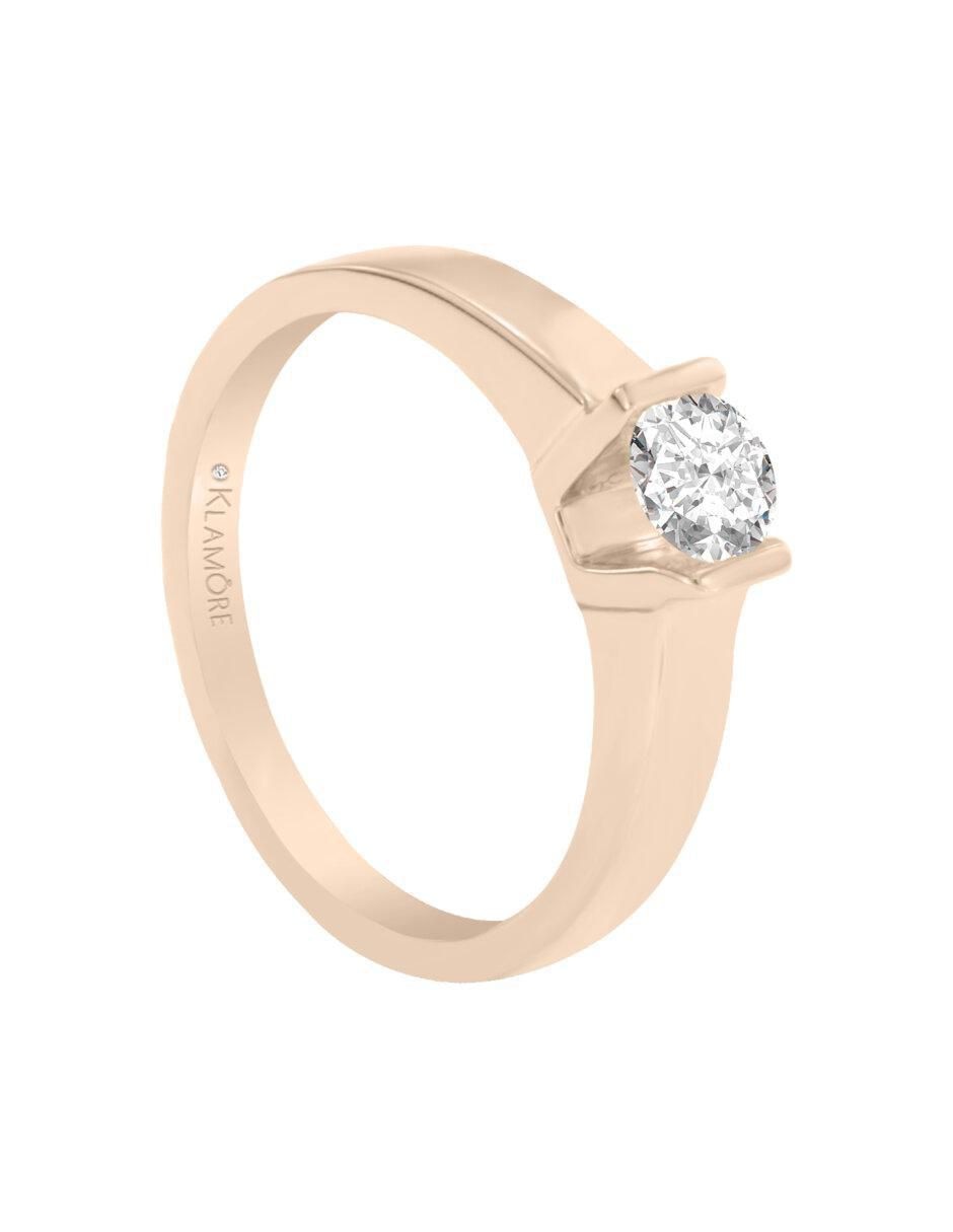 Anillo de compromiso de oro 14 k Anisa diamante 4