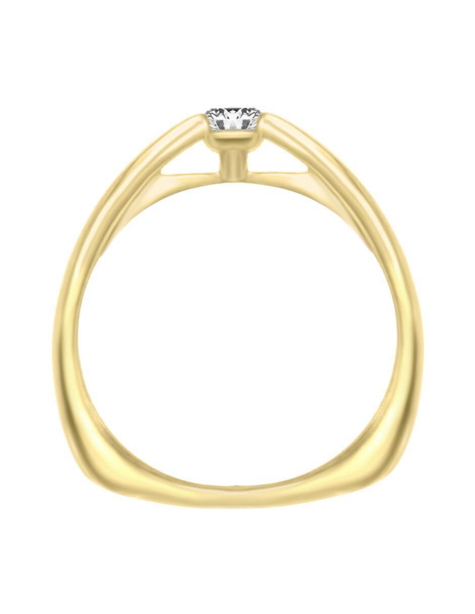 Anillo de compromiso "de" oro 14 k klamore adila diamante