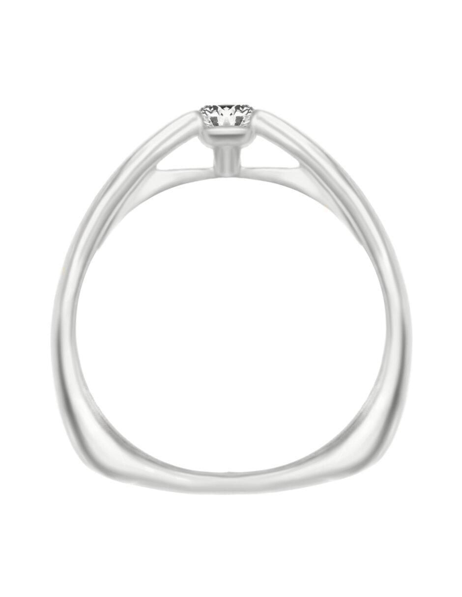 Anillo de compromiso de oro 14 k Adila diamante 3
