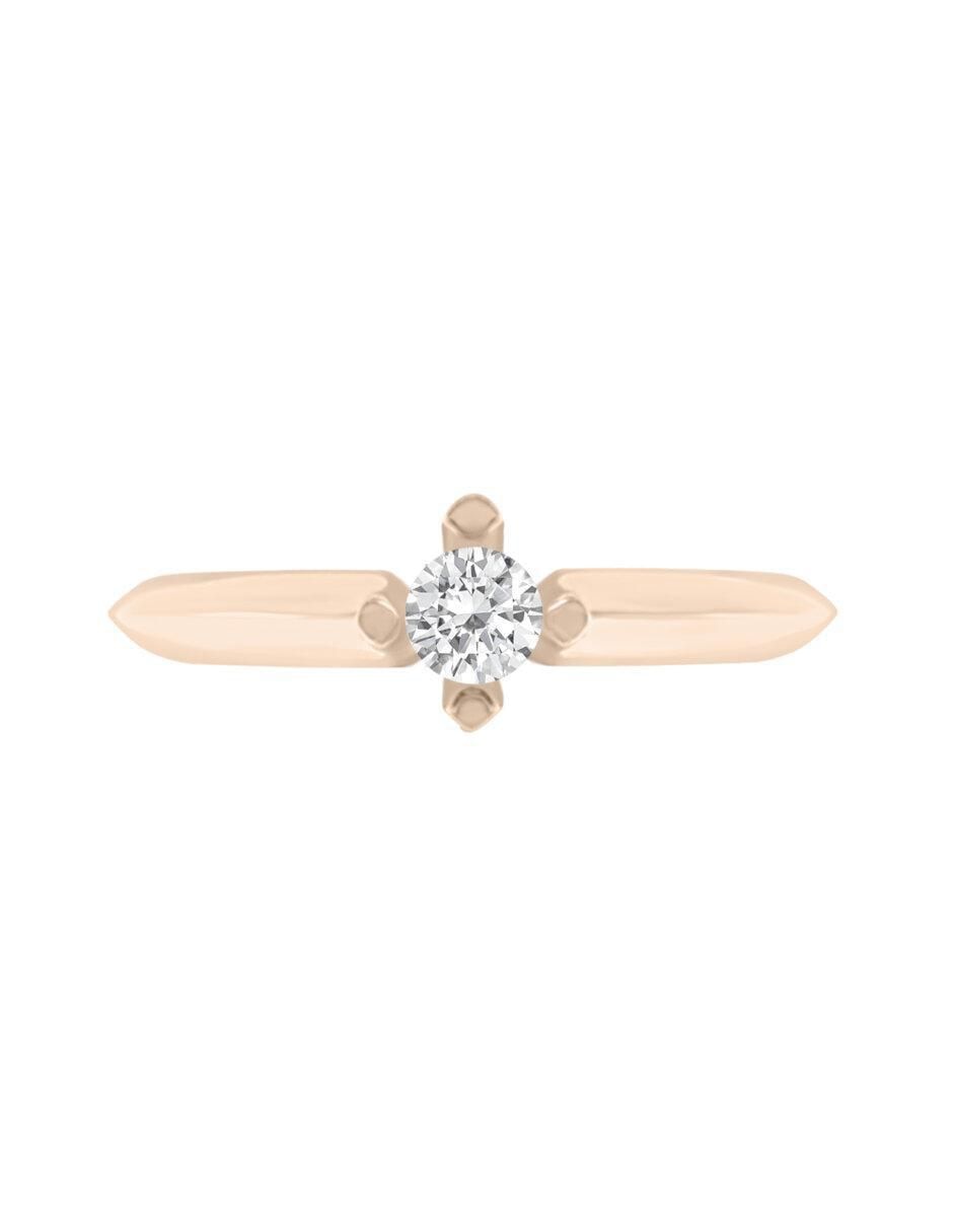 Anillo de compromiso de oro 14 k Celene diamante Anillo de compromiso de oro 14 k Celene diamante