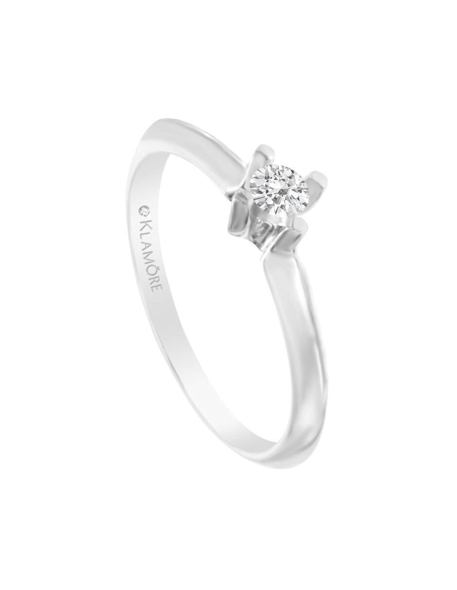 Anillo de compromiso de oro 14 k Celene diamante 4