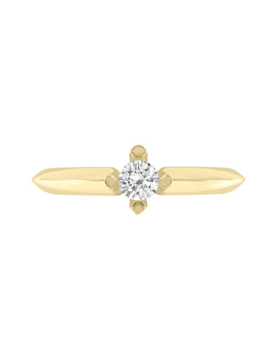 Anillo de compromiso de oro 14 k Celene diamante