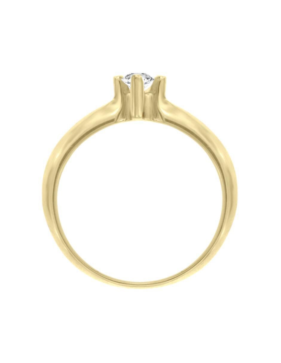 Anillo de compromiso "de" oro 14 k klamore celene diamante