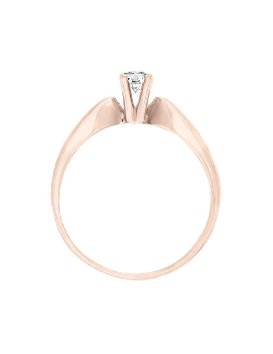 Anillo de compromiso de oro 14 k Amali diamante 3