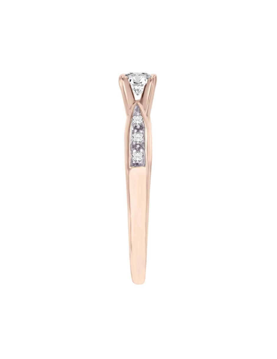 Anillo de compromiso de oro 14 k Amali diamante 4