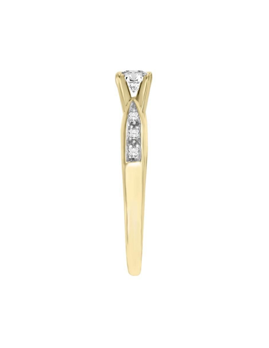 Anillo de compromiso "de" oro 14 k klamore amali diamante