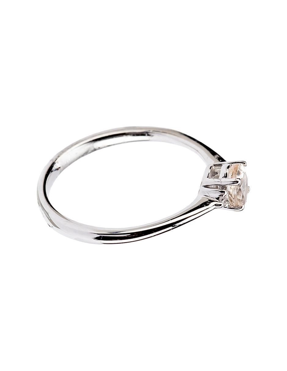 Anillo 14 k de oro morganita troquelado 4