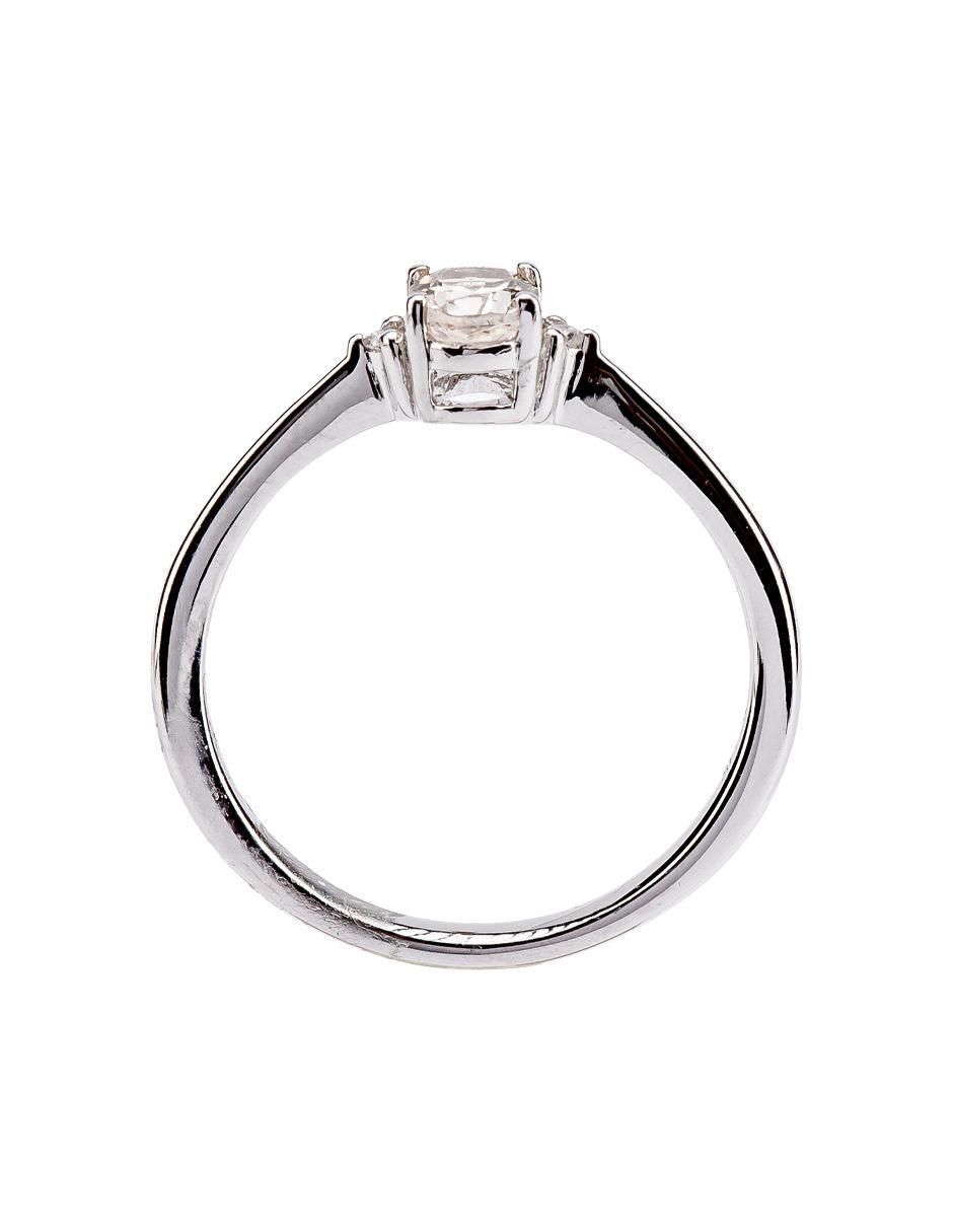 Anillo 14 k de oro morganita troquelado 5