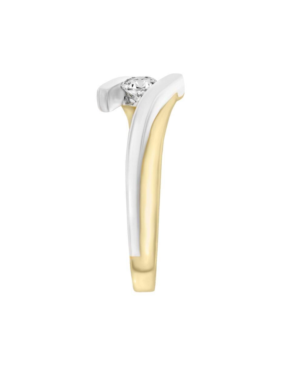 Anillo de compromiso de oro 14 k Lavinia diamante 2