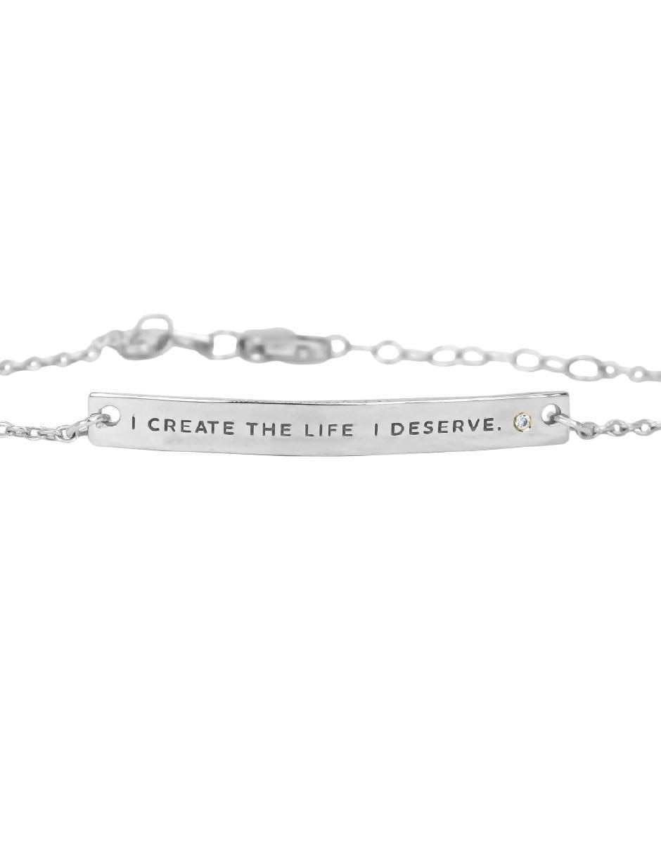 Pulsera teresa díaz joyería mexicana "de" plata p 925 empowerment & self-love "con acabado"