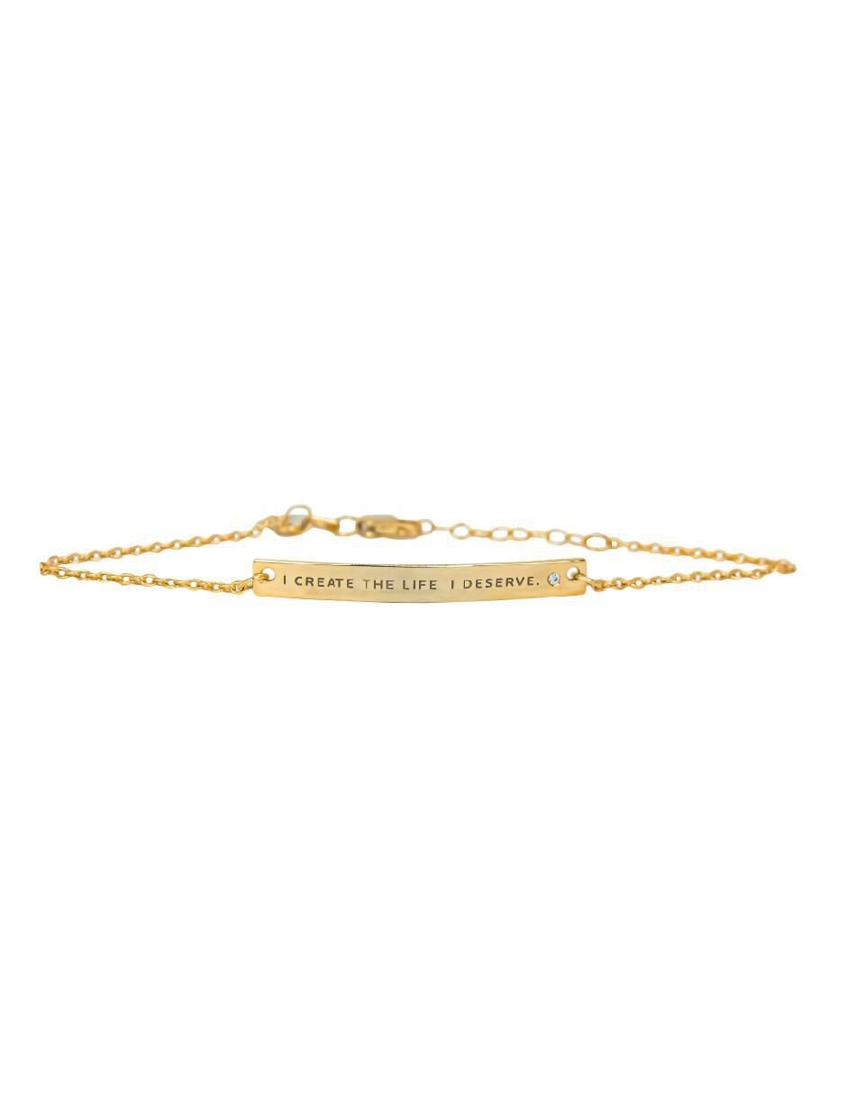 Pulsera de plata p 925 Empowerment & self-love con acabado brillante Pulsera de plata p 925 Empowerment & self-love con acabado brillante