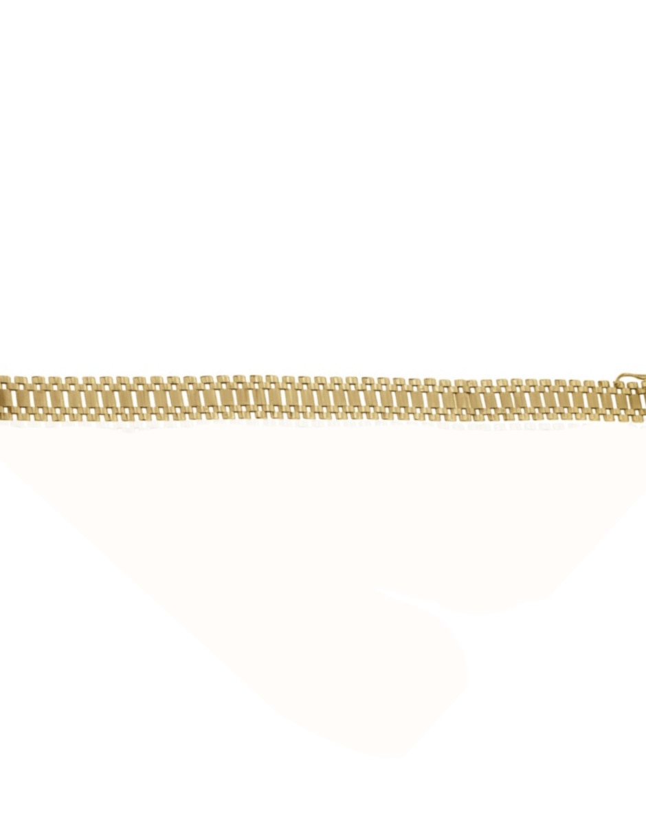 Pulsera de oro amarillo 14 k con acabado pulido 2