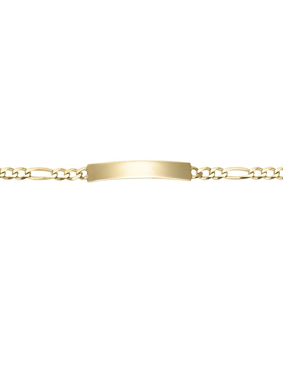 Esclava de oro amarillo 14 k con acabado pulido 2
