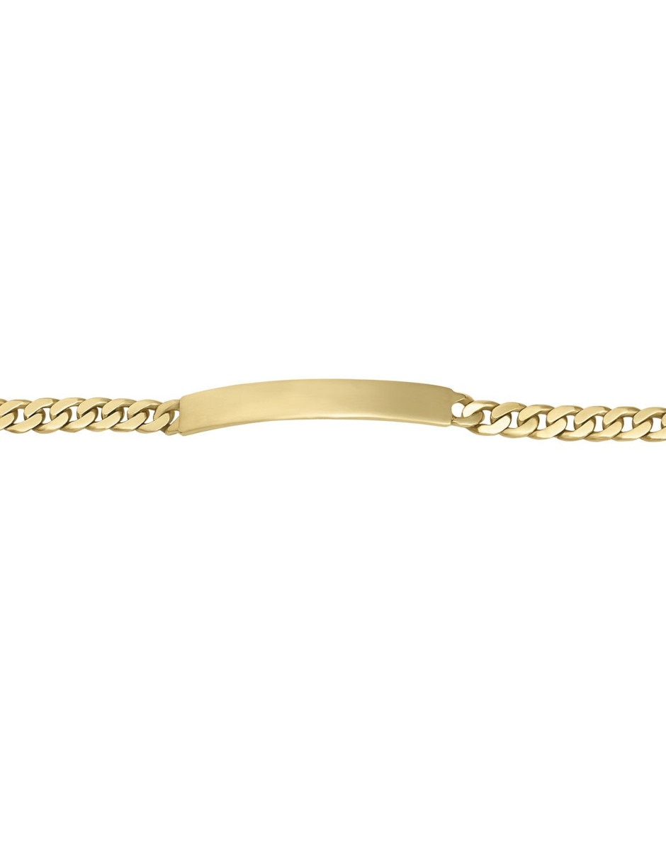 Esclava de oro amarillo 14 k con acabado pulido 2