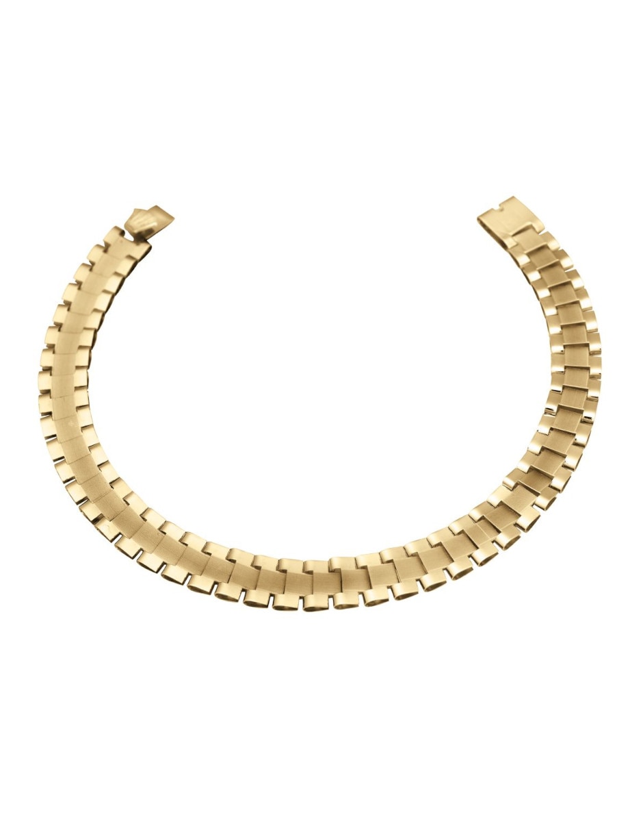 Pulsera de oro amarillo 14 k con acabado pulido Pulsera de oro amarillo 14 k con acabado pulido