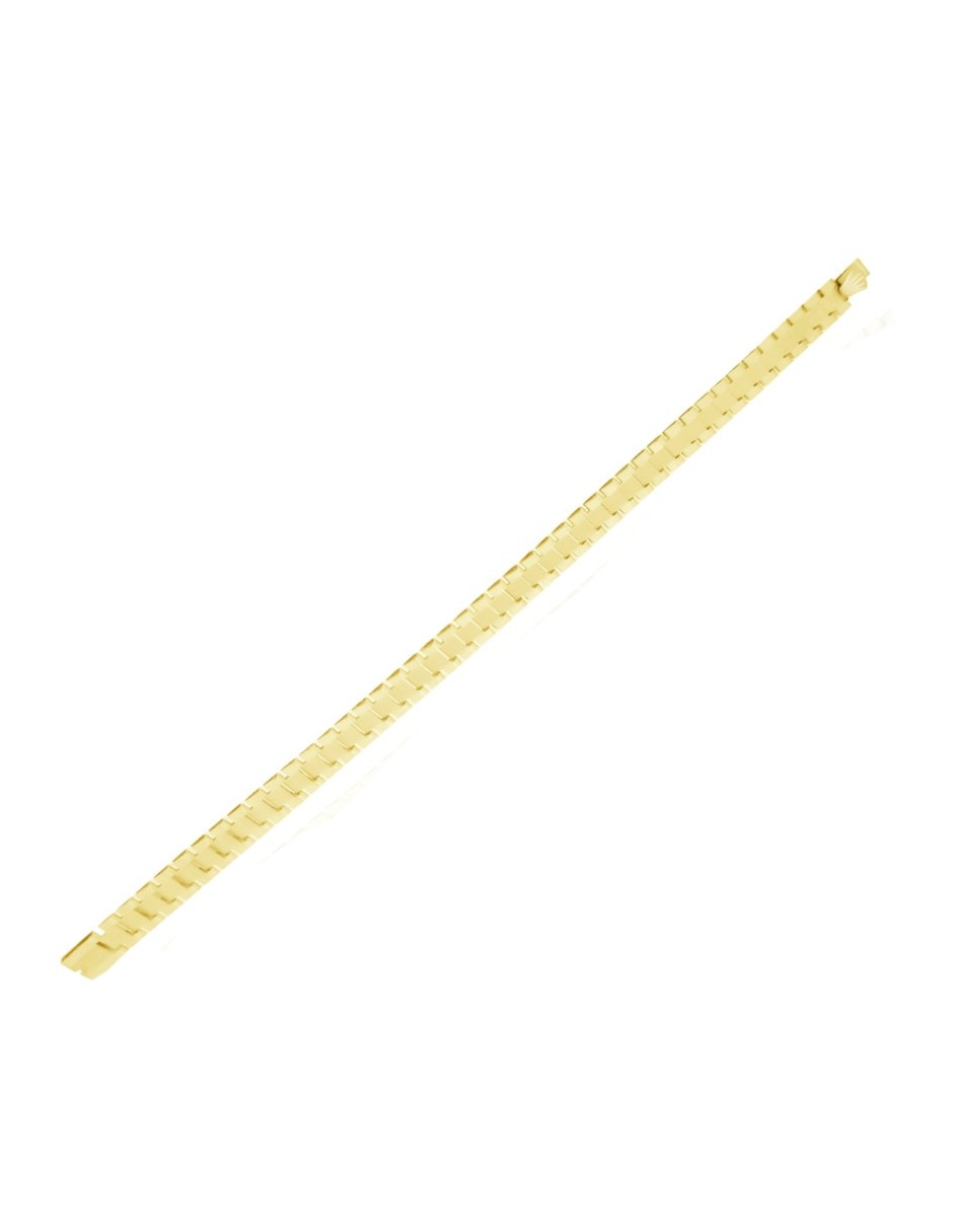 Pulsera de oro amarillo 14 k con acabado pulido 2
