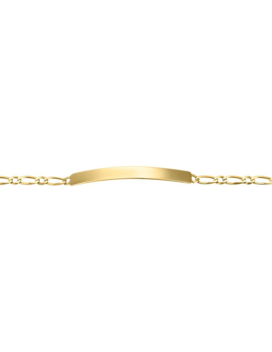 Esclava de oro amarillo 14 k con acabado pulido 2