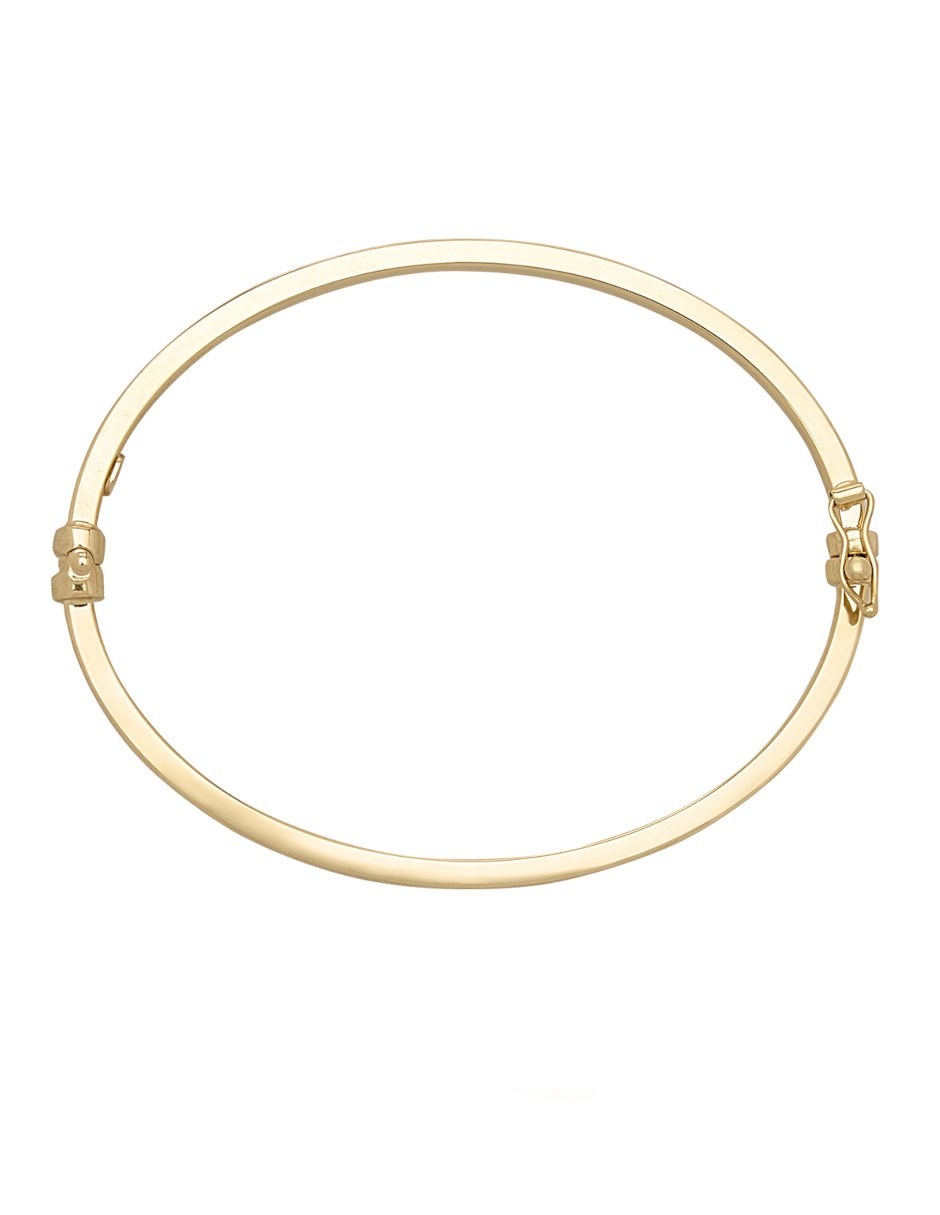 Brazalete de oro amarillo 14 k con acabado pulido 2