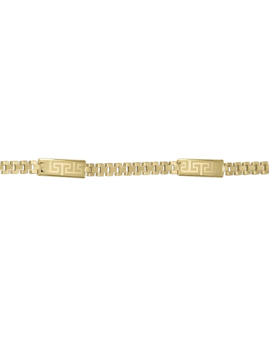 Pulsera de oro amarillo 14 k con acabado pulido 2