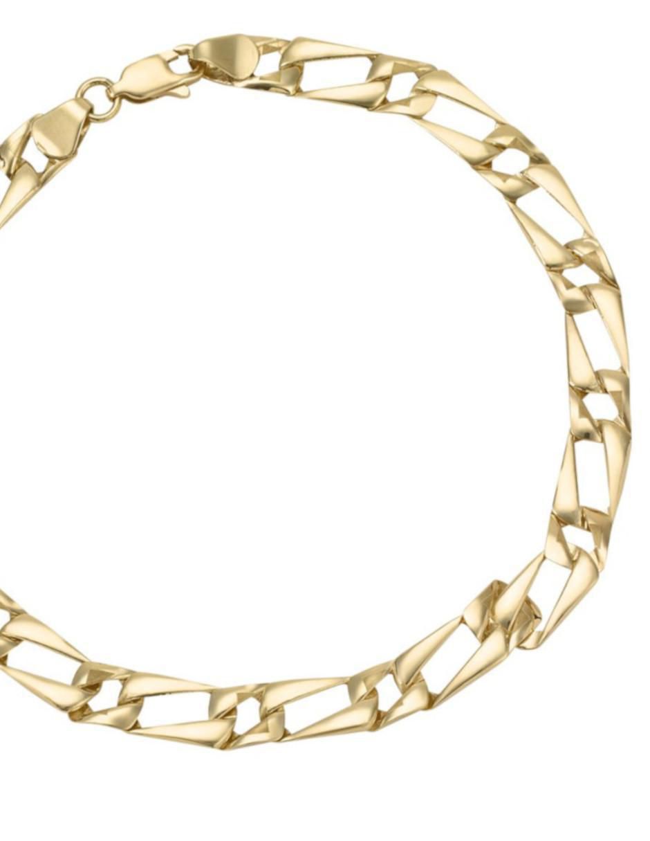 Pulsera de oro amarillo 14 K con acabado pulido 4