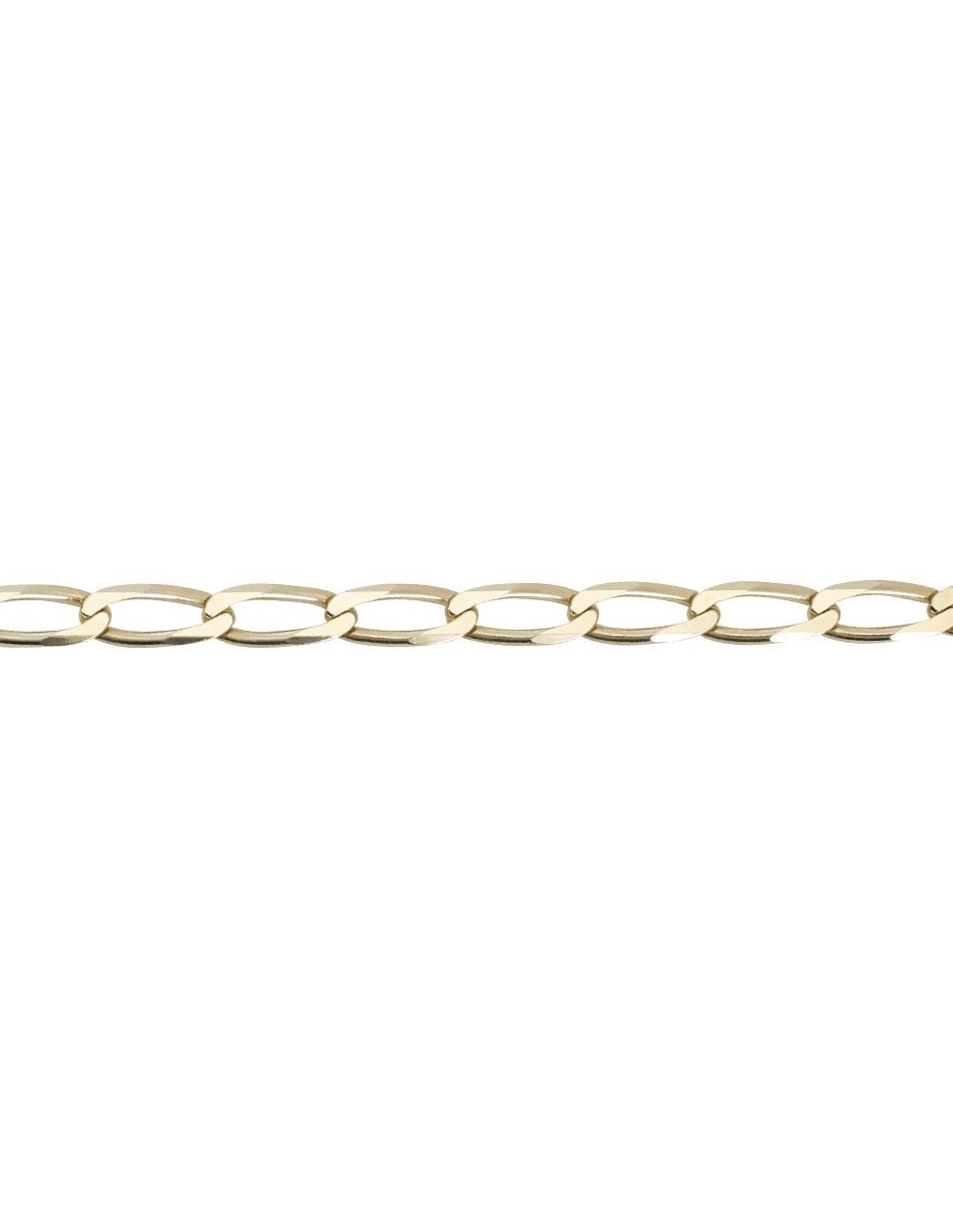 Pulsera de oro amarillo 14 k con acabado pulido 2