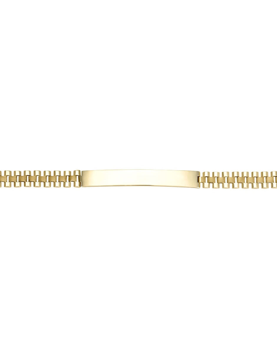 Esclava de oro amarillo 14 k con acabado pulido 2