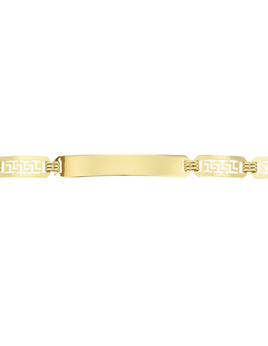 Esclava de oro amarillo 14 k con acabado pulido 2