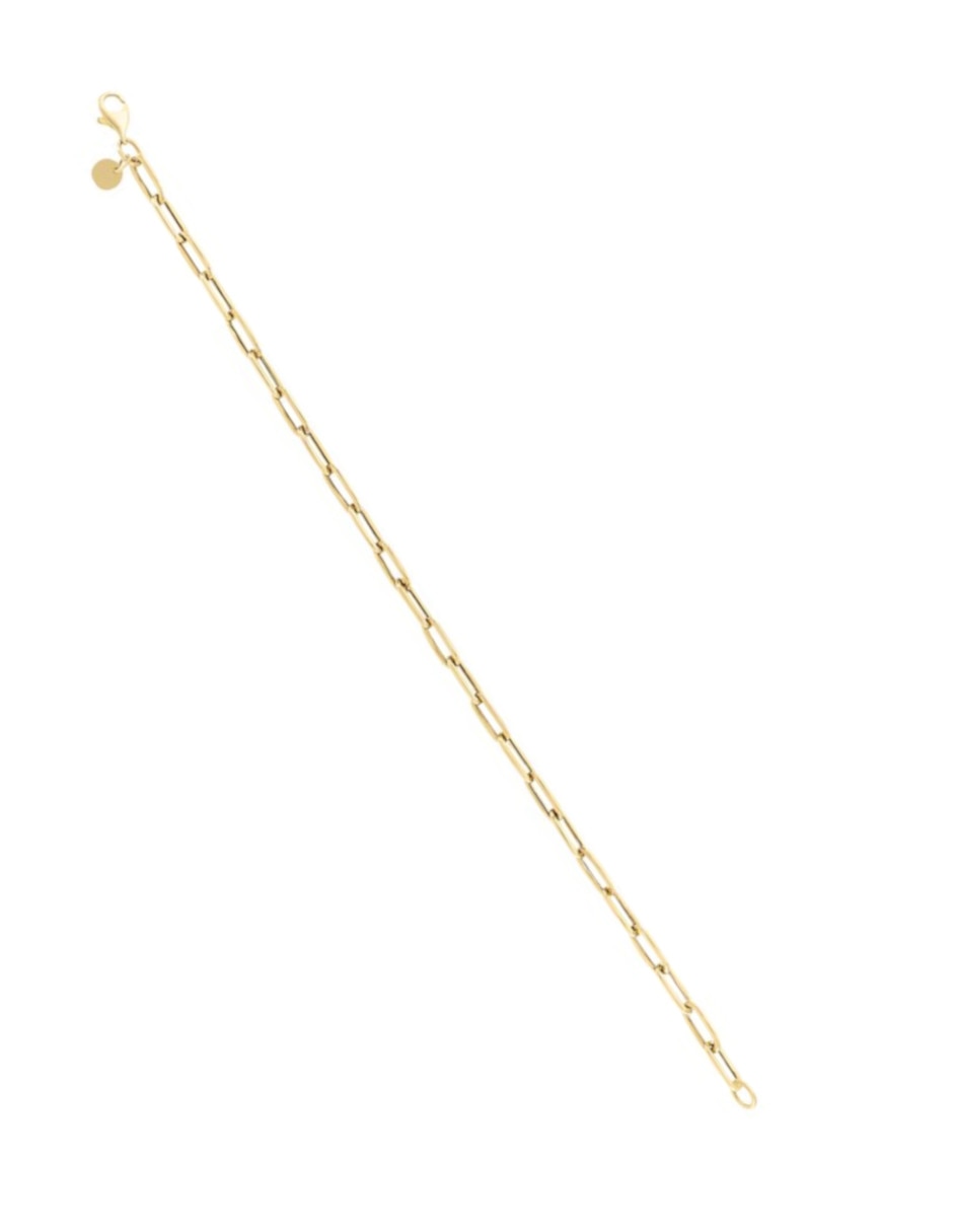 Pulsera de oro amarillo 14 k con acabado pulido 2