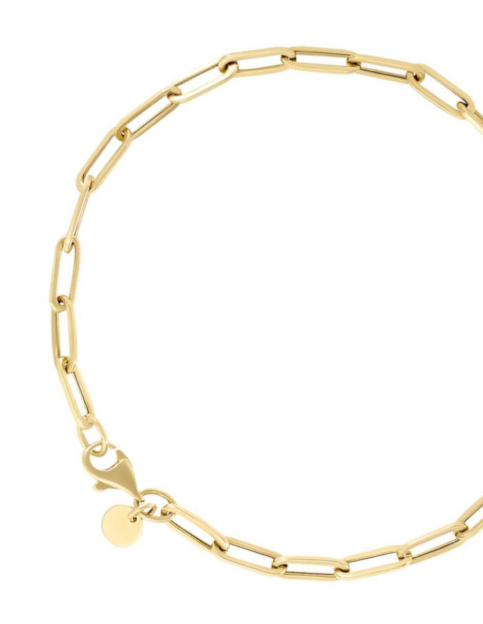 Pulsera de oro amarillo 14 k con acabado pulido 3