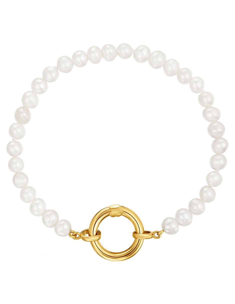 Pulsera de plata P 925 Hold con acabado baño de oro