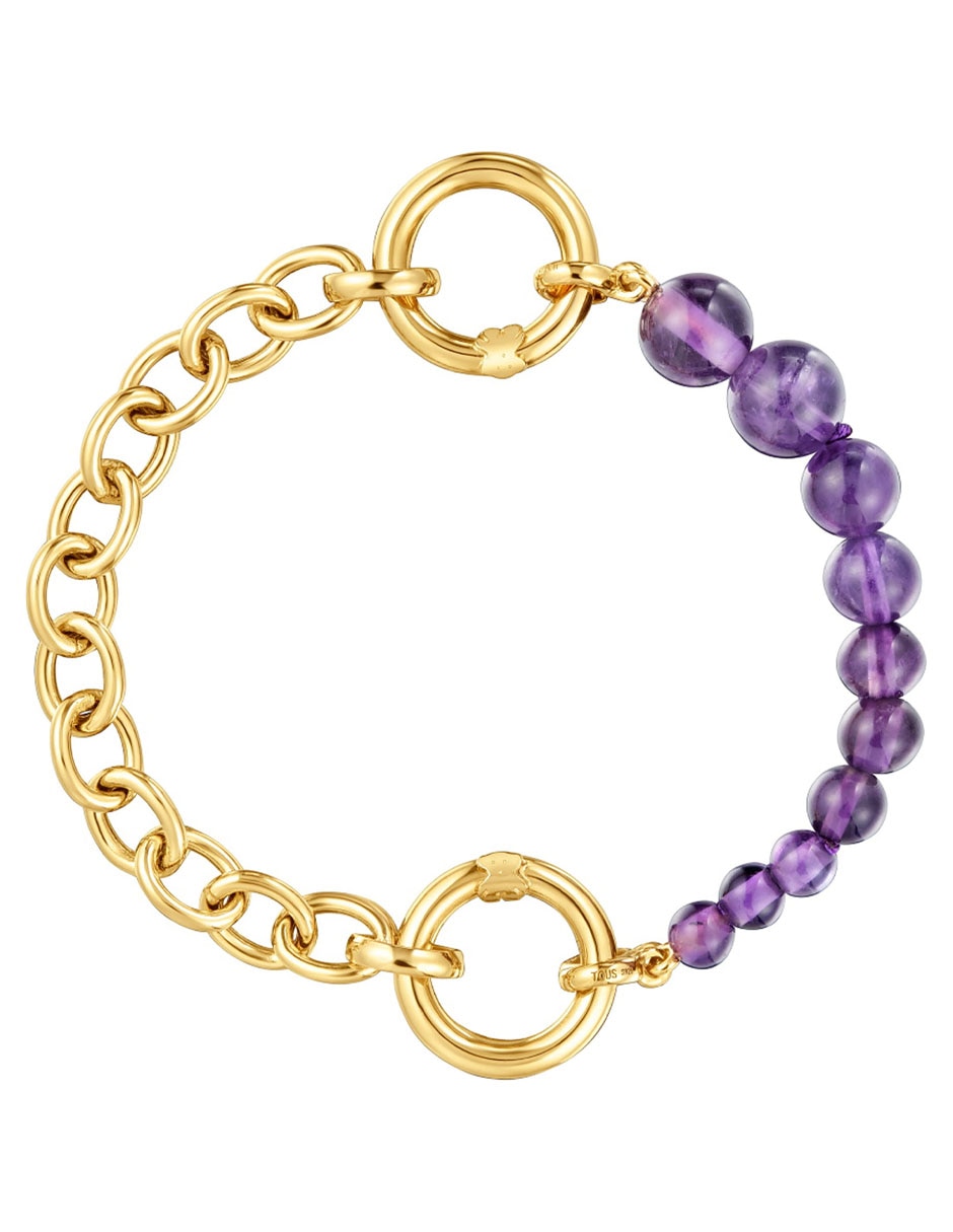 Pulsera de plata P 925 Hold con acabado baño de oro