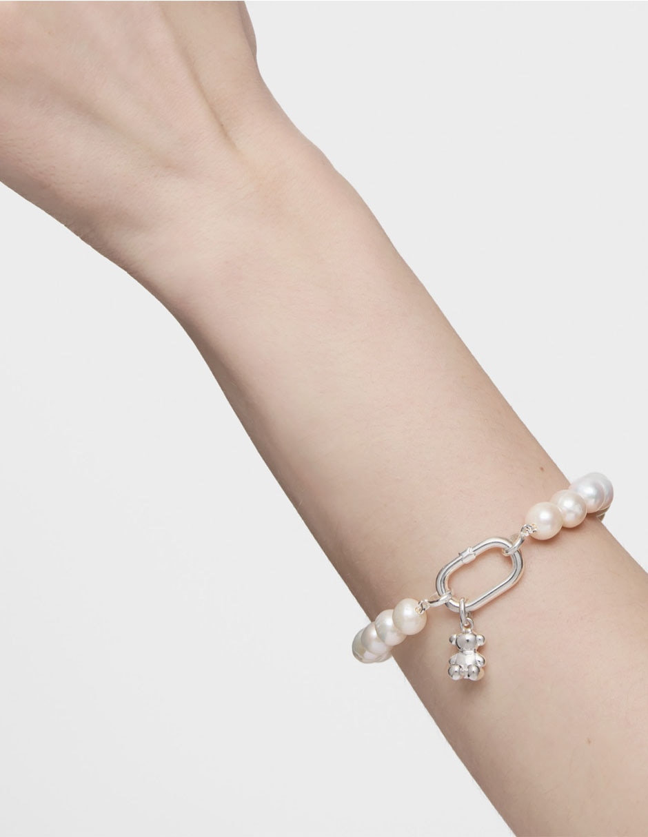 Pulsera de plata P 925 Hold Oval con acabado lustre 5