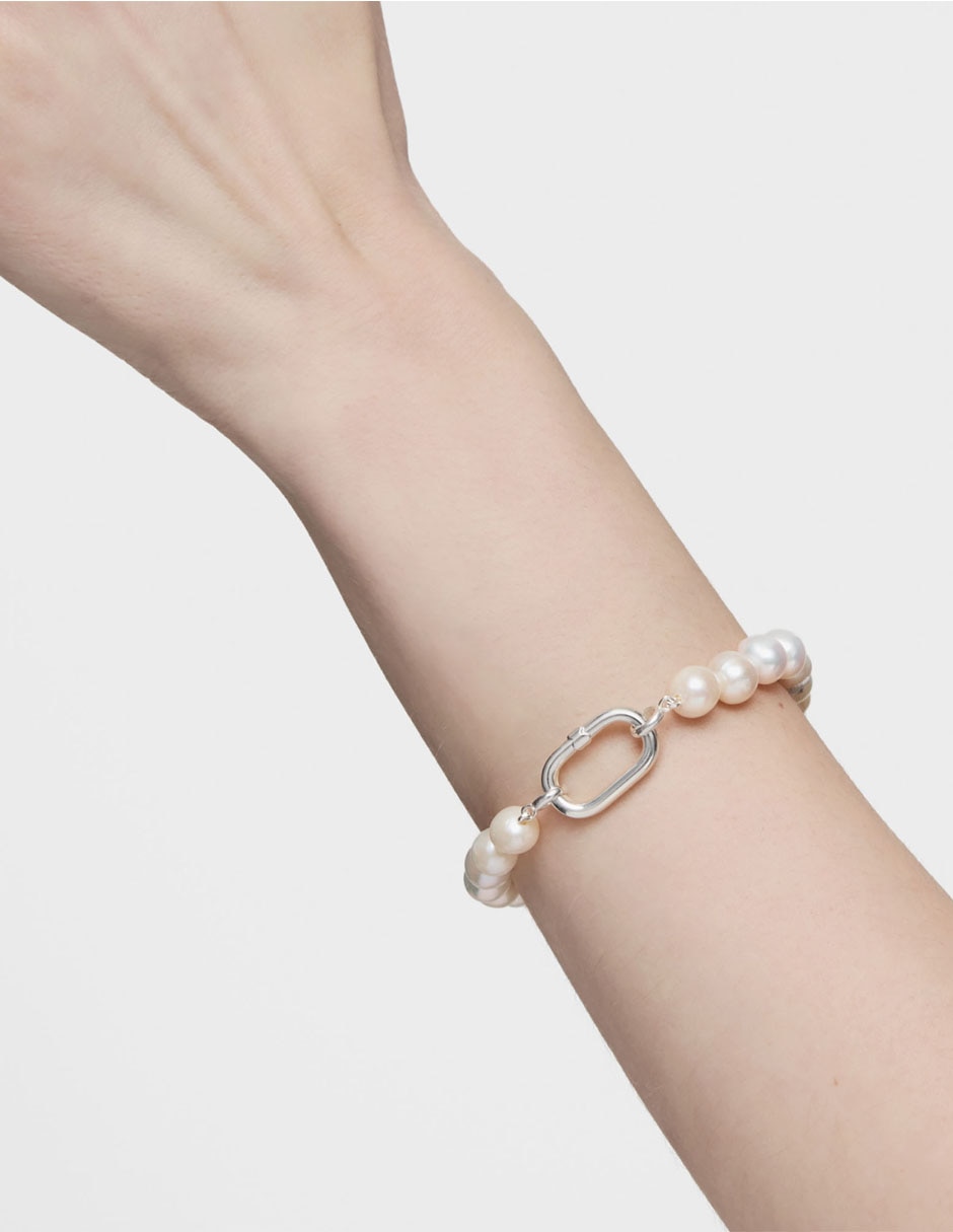 Pulsera de plata P 925 Hold Oval con acabado lustre 6