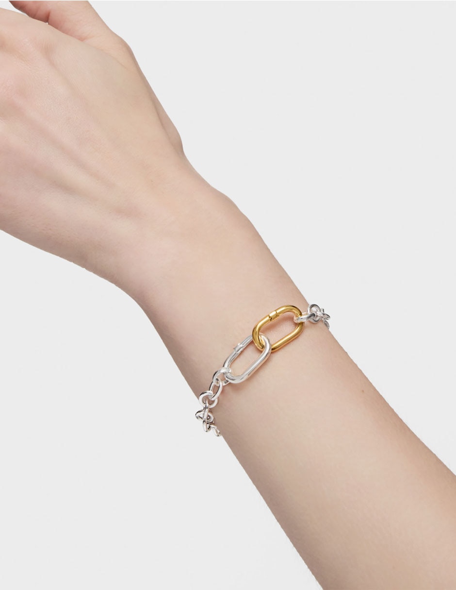 Pulsera de plata P 925 Hold Oval con acabado pulido 6