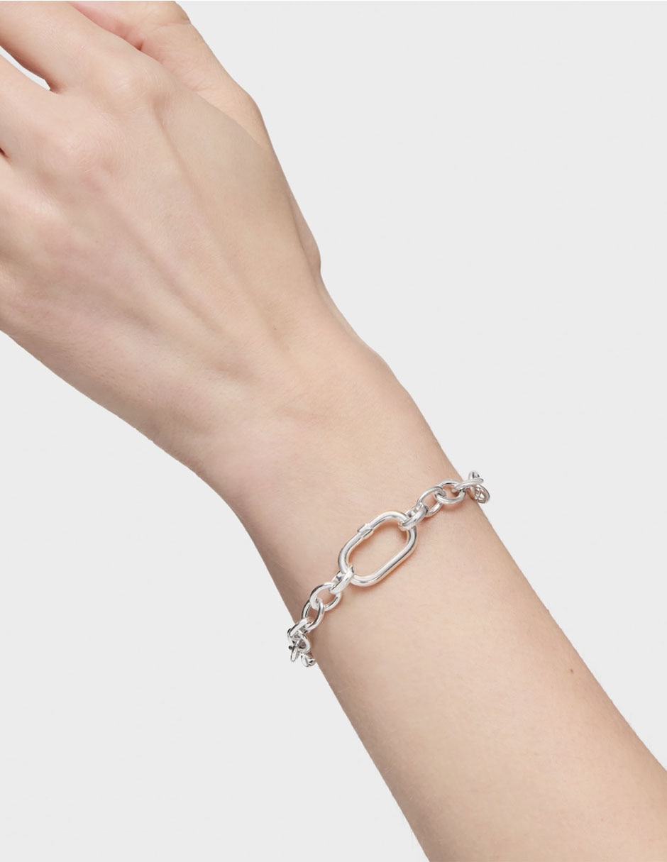 Pulsera de plata P 925 Hold Oval con acabado pulido 7