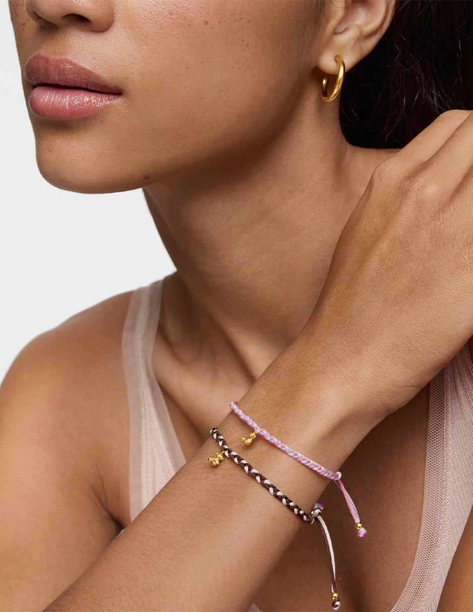 Pulsera de plata P 925 Motivos con acabado mate 5