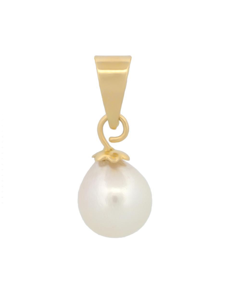 Dije de esfera de oro 10 K perla