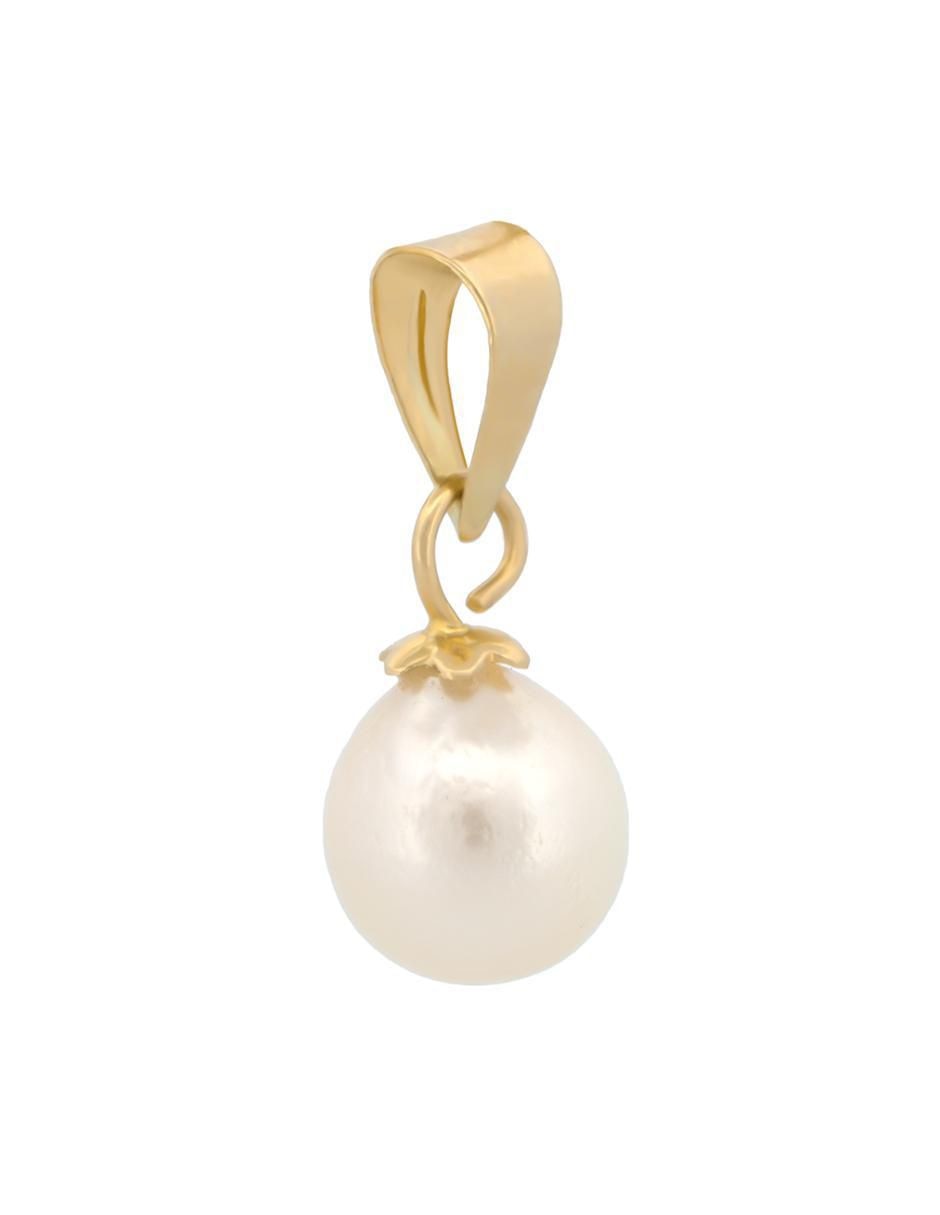 Dije de esfera de oro 10 K perla 2