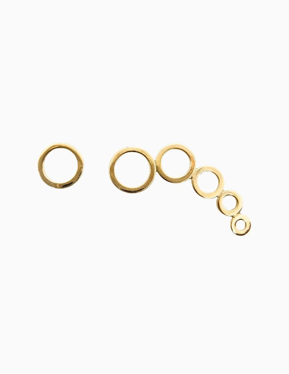 Broqueles circulares de oro 14 K Broqueles circulares de oro 14 K