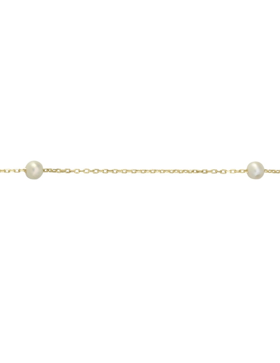 Pulsera de oro amarillo 14 k con acabado pulido 2