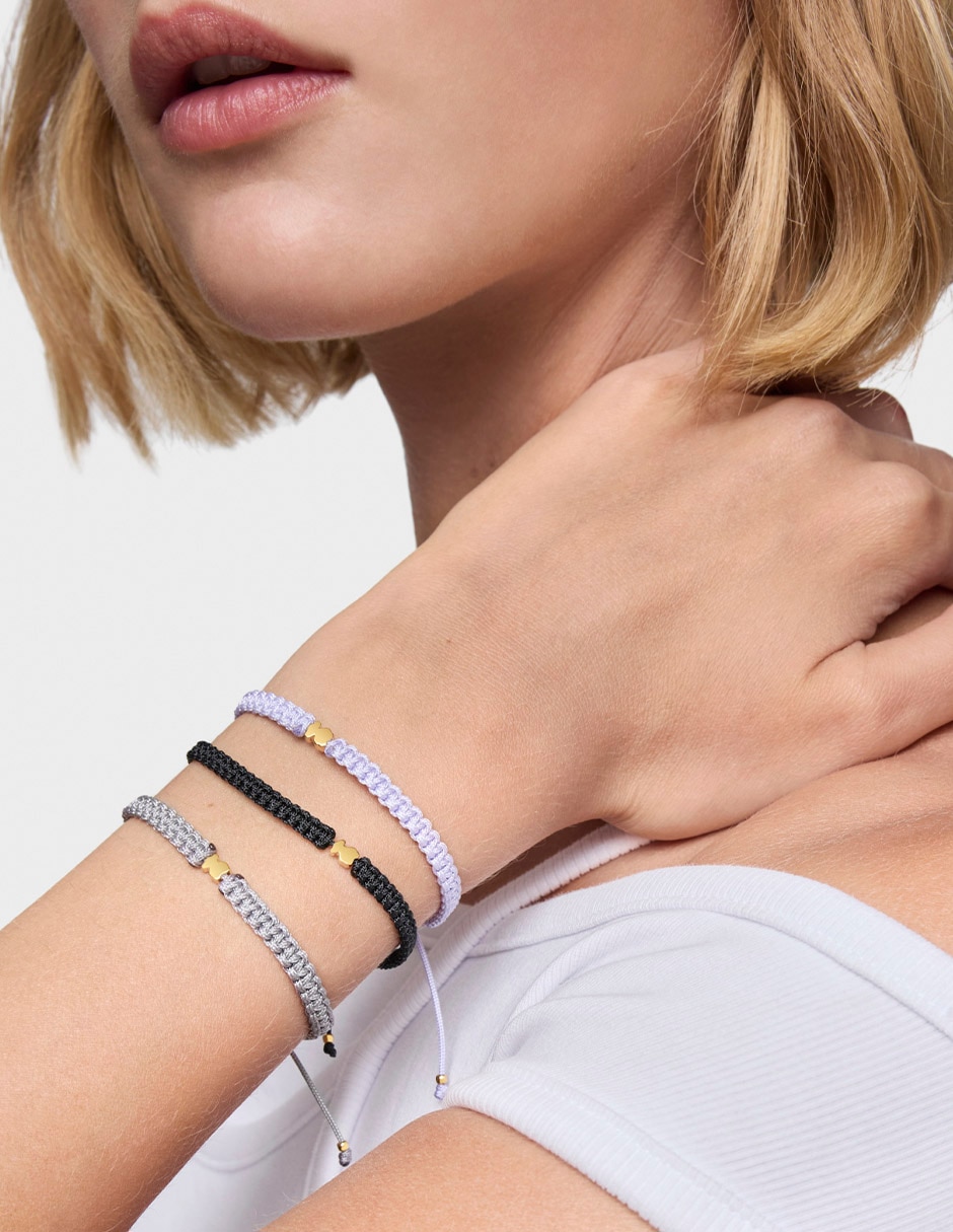 Pulsera de plata P 925 Motivos con acabado mate 5
