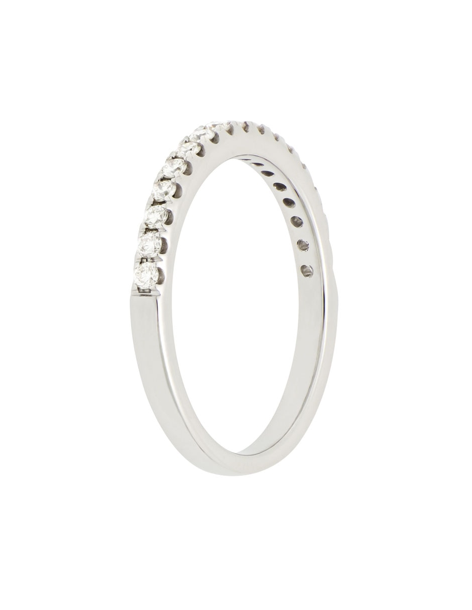 Anillo Classy 14 k de oro blanco diamante brillante 2